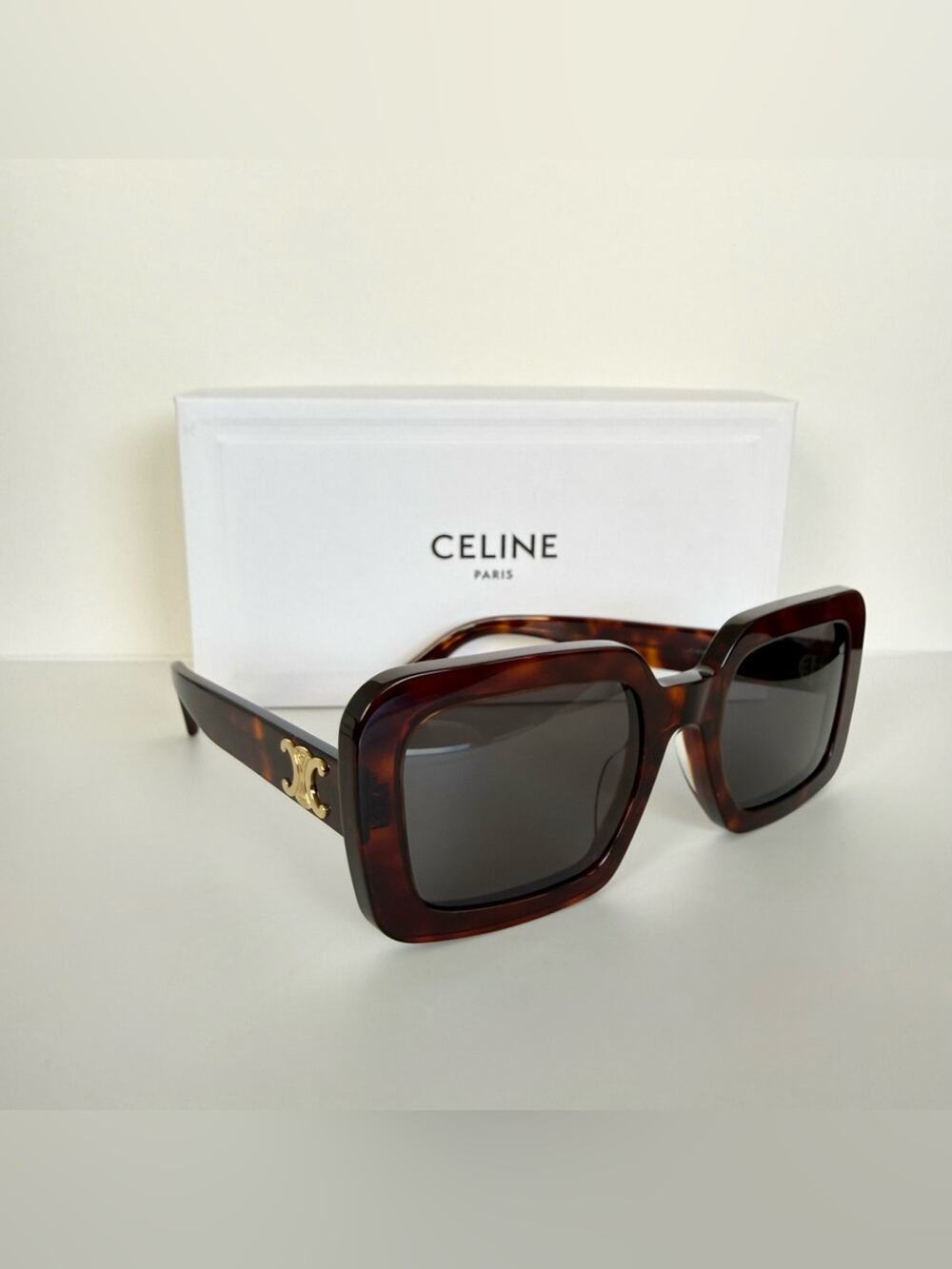 NEW!!! Celine Triomphe women brown sunglasses CL40304U 52A Authentic
